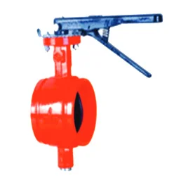 Water Marked Grooved Lever Operated Butterfly Valves