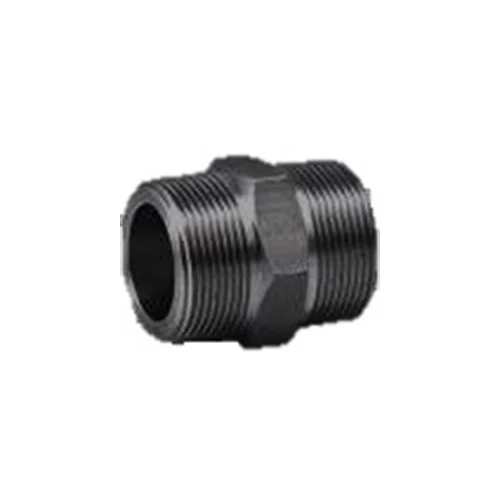 Black Steel Hex Nipples