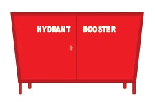 100mm Dual Booster or Dual Hydrant Cabinet